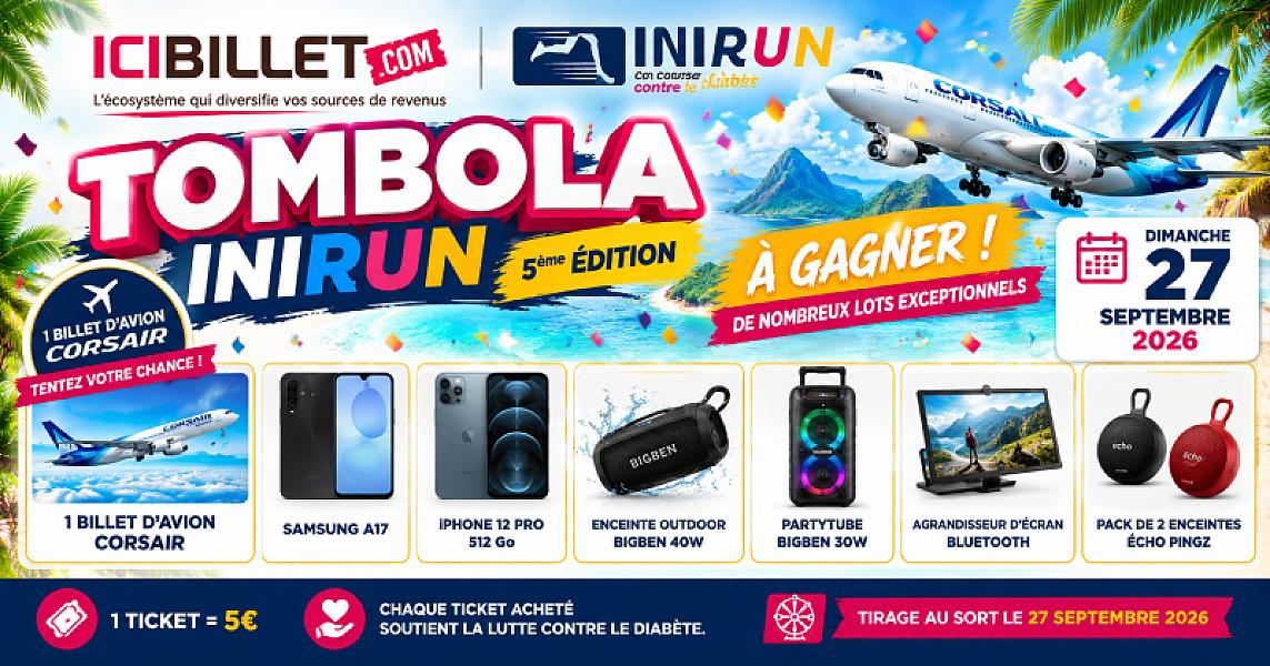 Tombola INIRUN 2026 En Course contre le Diabète 