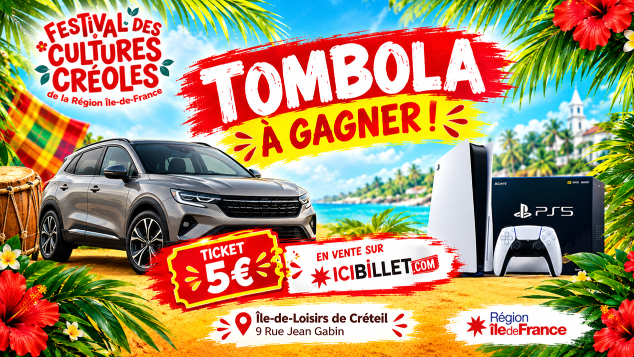 🎟️ TOMBOLA – FESTIVAL DES CULTURES CRÉOLES