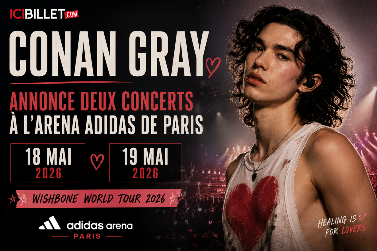 Conan Gray annonce deux concerts à l’Arena Adidas de Paris les 18 et 19 ...