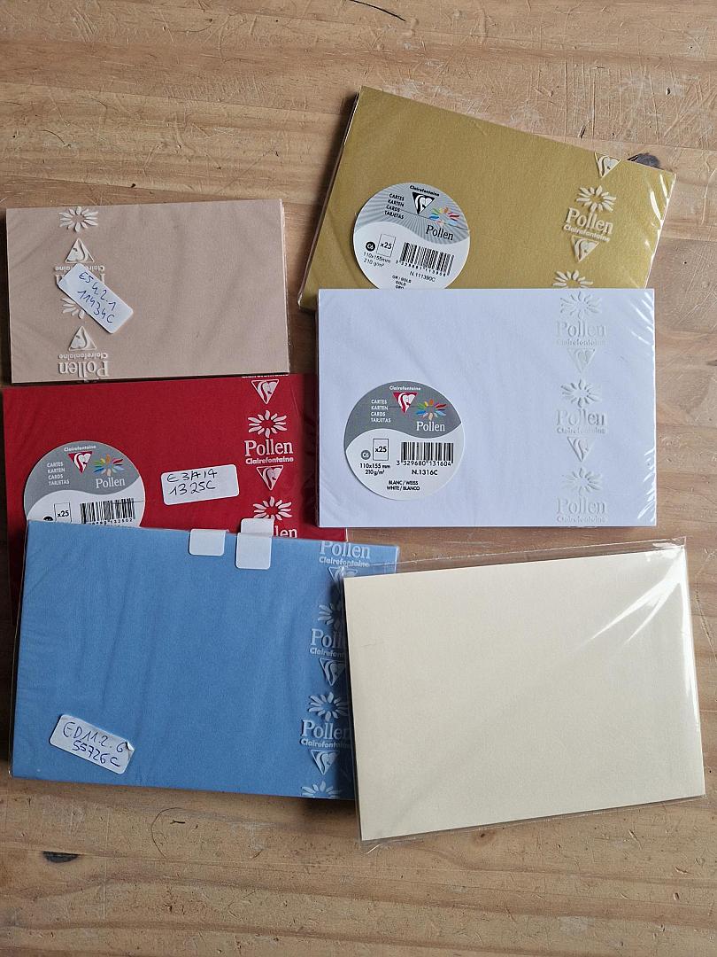 Papeterie -Lot de cartes et enveloppes