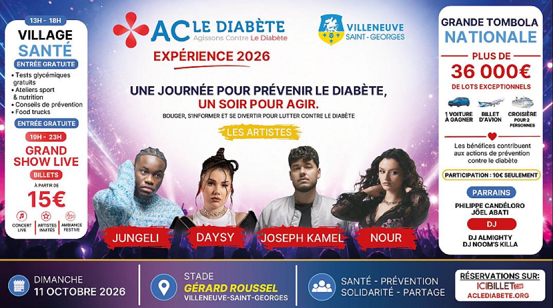 ACLeDiabète Expérience 2026 Villeneuve Saint Georges
