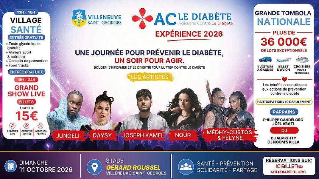 ACLeDiabète Expérience 2026 Villeneuve Saint Georges